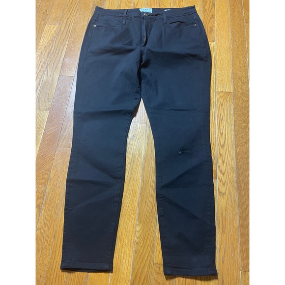 Frame Denim Denim - Frame Jeans Womens Size 32 Black Denim Le High Rise Skinny Denim Zip Fly Casual‎